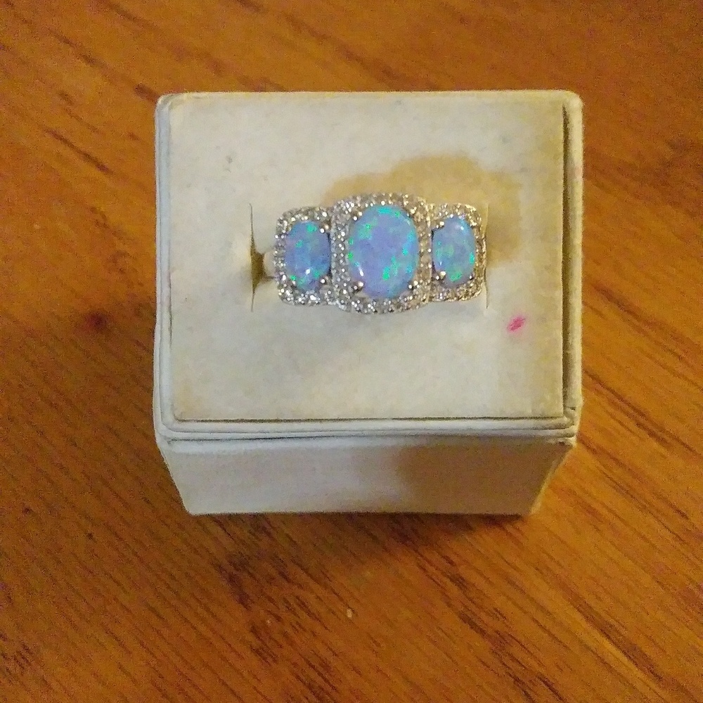 New opal ring